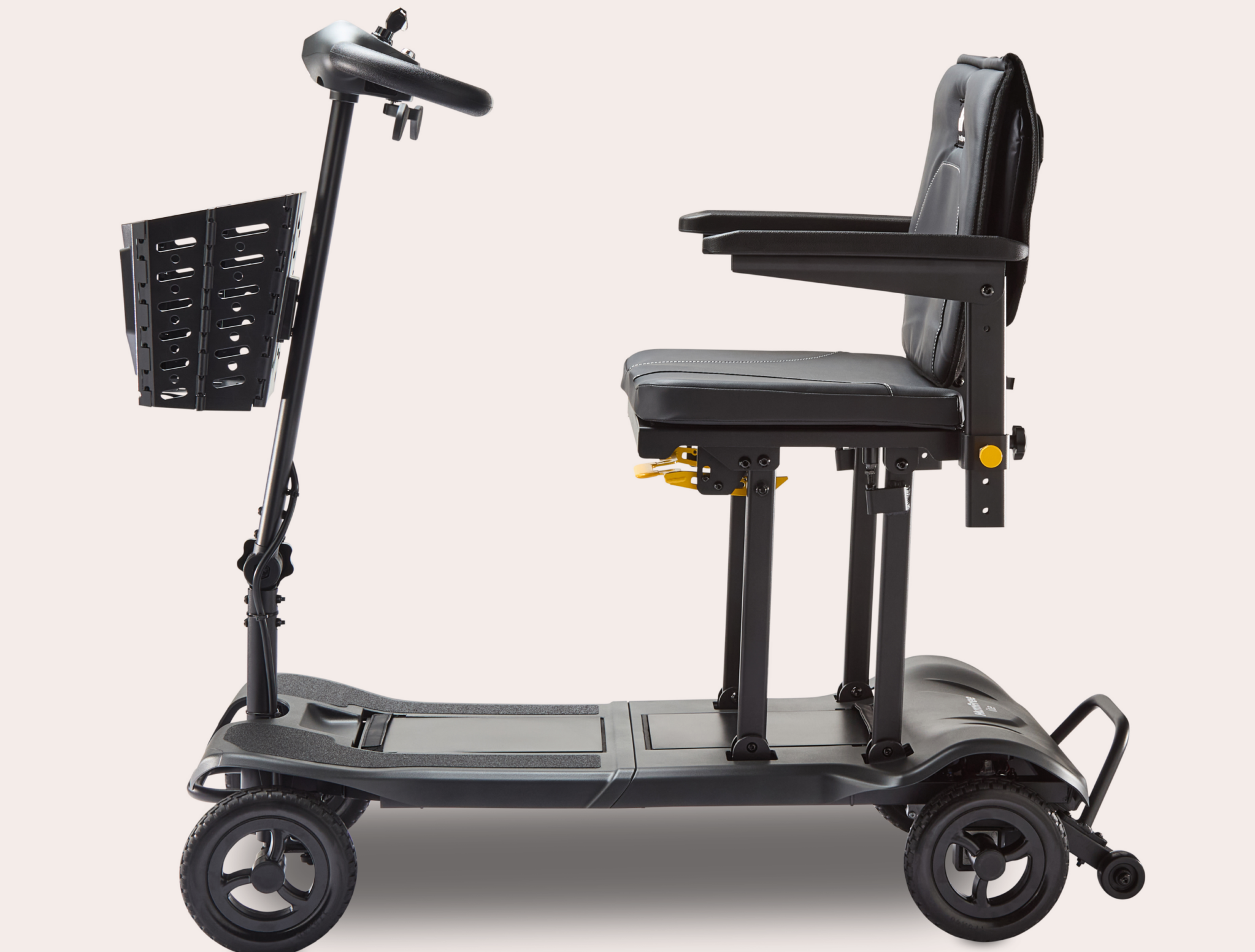 Side view of charcoal Humfree lite scooter