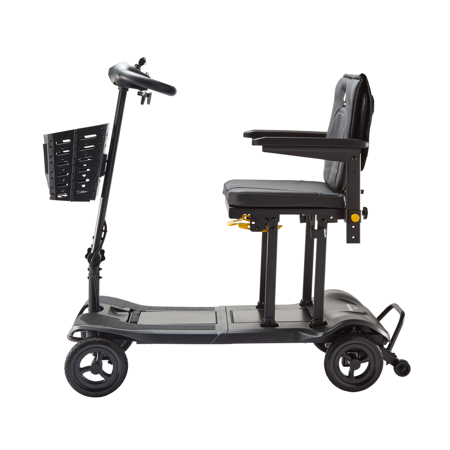 Side view of charcoal Humfree lite scooter