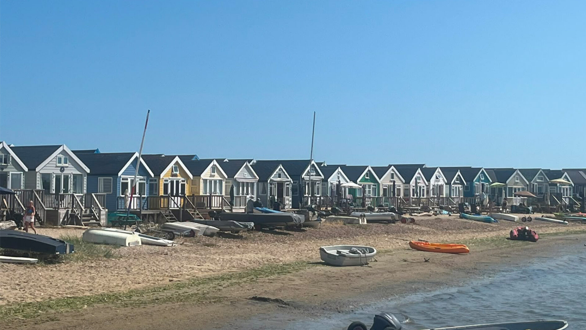 Photo of Dorset beach taking during Audrey's holiday