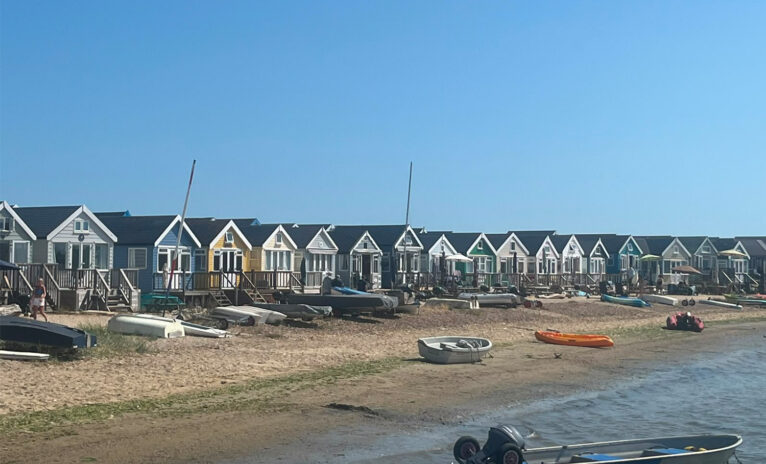 Photo of Dorset beach taking during Audrey's holiday